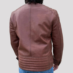 BOL Mens Alvin Lambskin Leather Jacket with Removable Hood-12