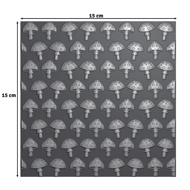 Vaessen Creative • Embossing Folder Mushrooms 5.9x5.9in 1pcs-3