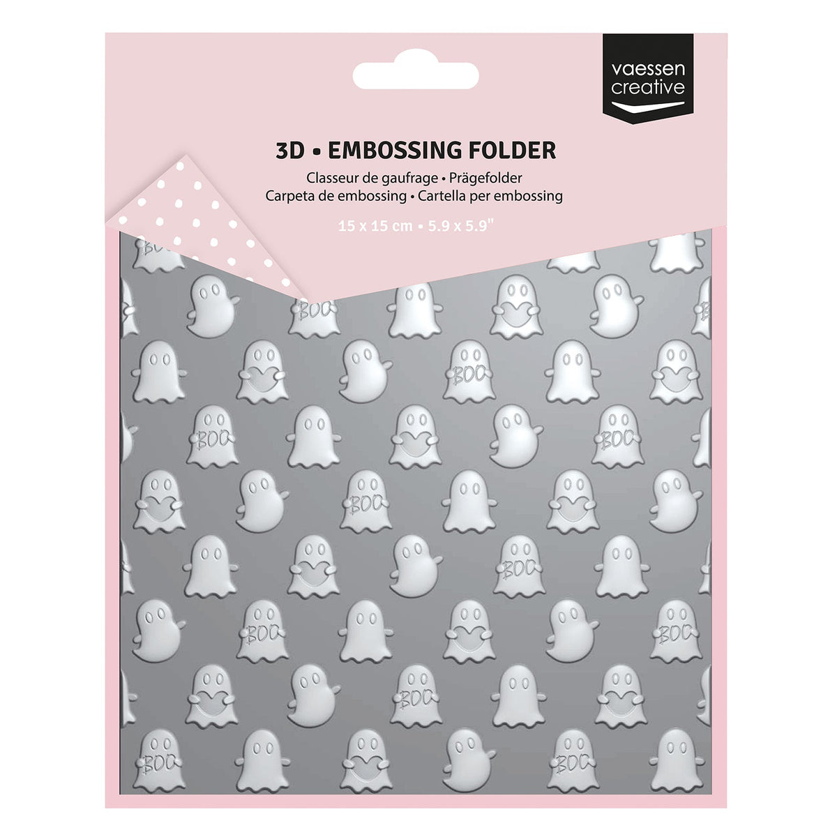 Vaessen Creative • Embossing Folder Ghosts 5.9x5.9in 1pcs-1