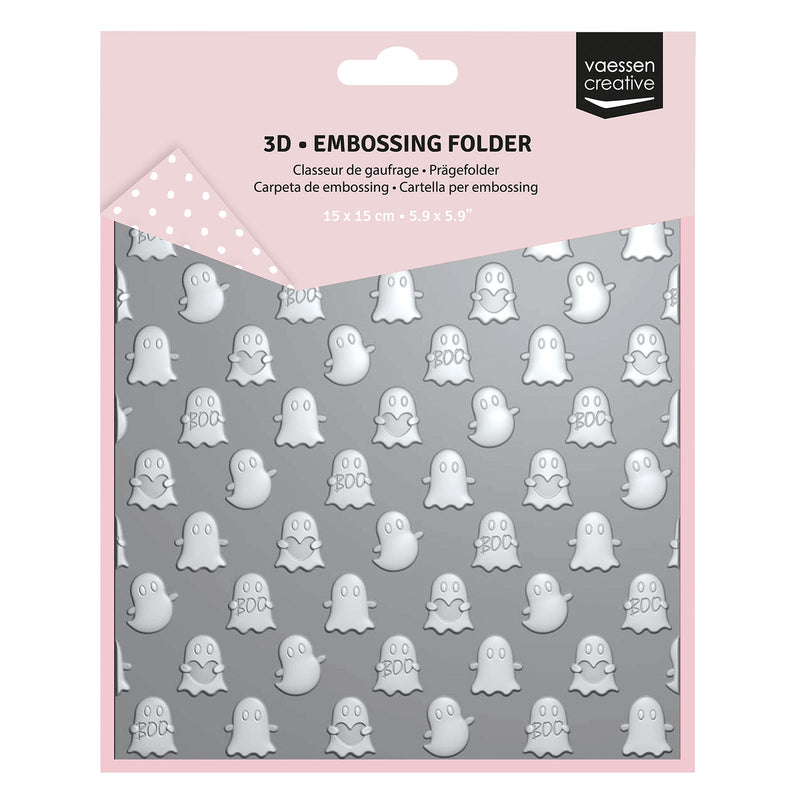 Vaessen Creative • Embossing Folder Ghosts 5.9x5.9in 1pcs-1