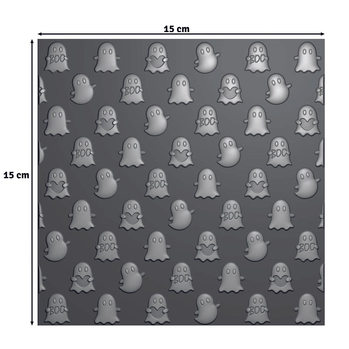 Vaessen Creative • Embossing Folder Ghosts 5.9x5.9in 1pcs-3