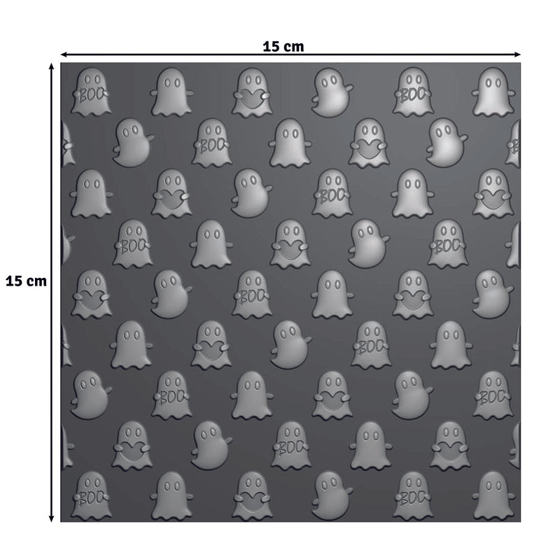 Vaessen Creative • Embossing Folder Ghosts 5.9x5.9in 1pcs-3