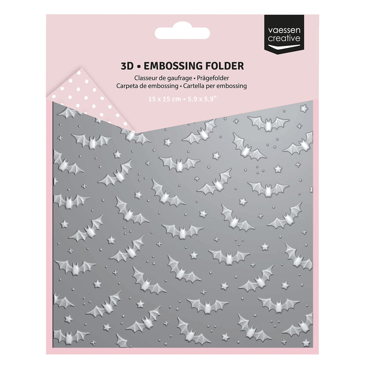 Vaessen Creative • Embossing Folder Bats 5.9x5.9in 1pcs-1