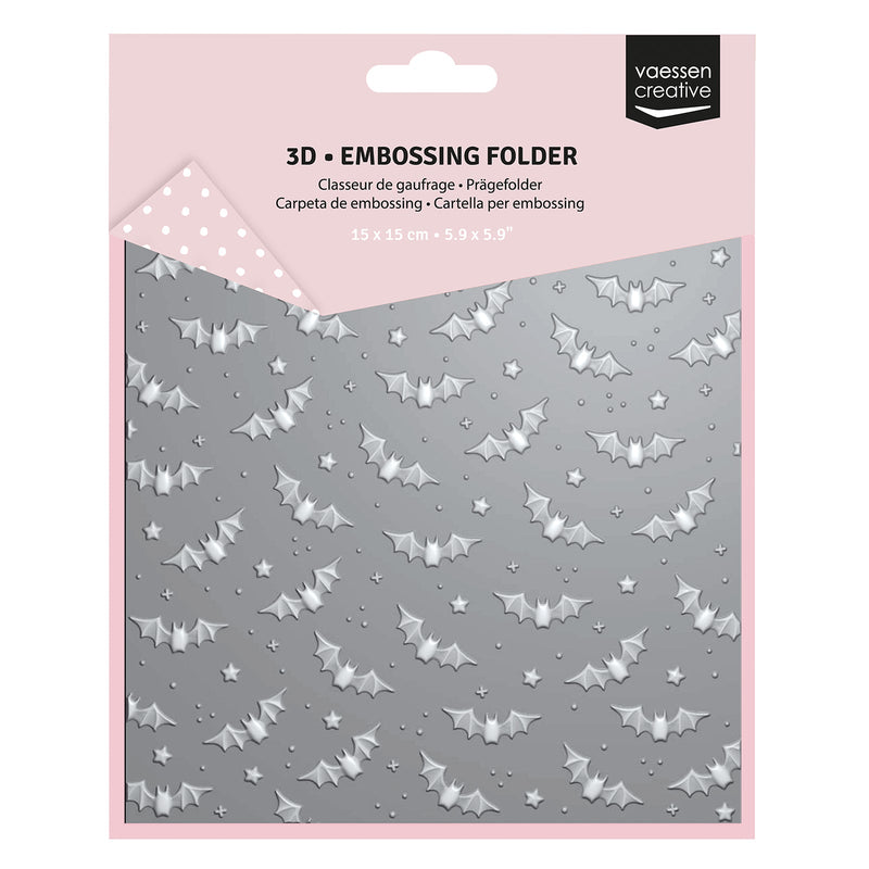 Vaessen Creative • Embossing Folder Bats 5.9x5.9in 1pcs-1