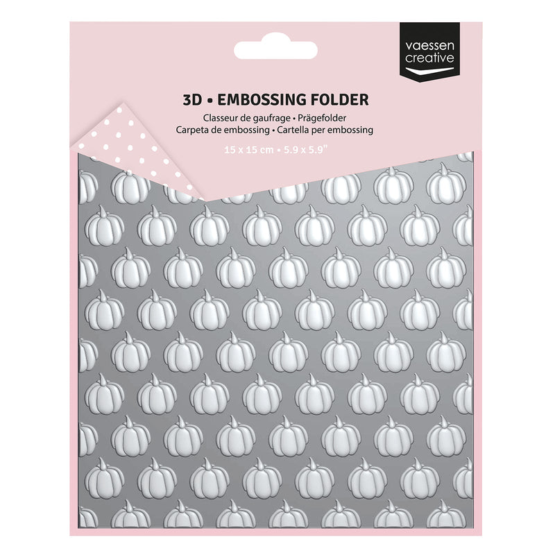 Vaessen Creative • Carpeta de relieve Calabazas 15x15cm 1ud-1