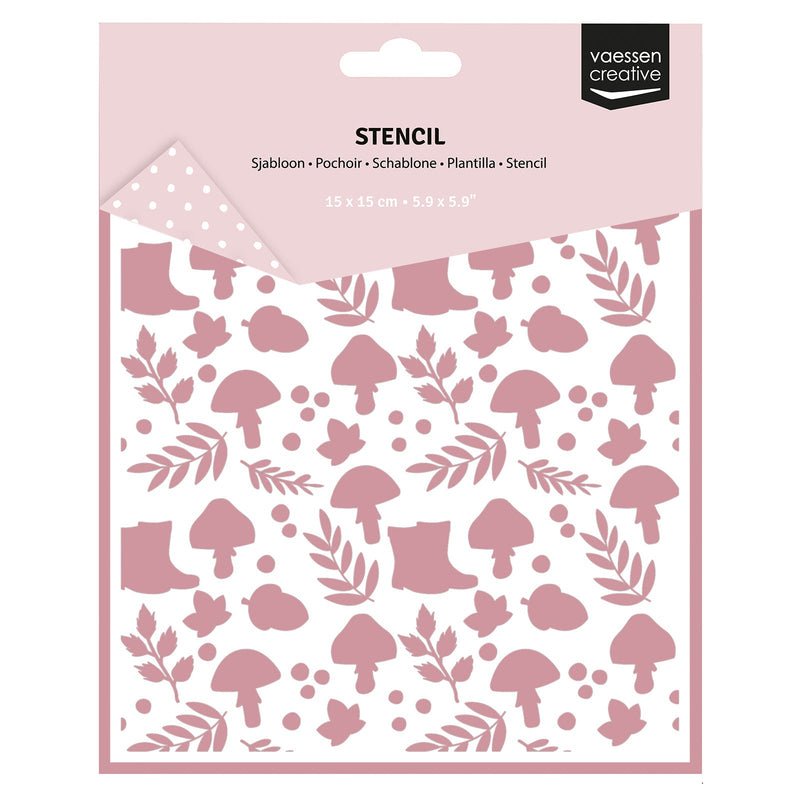 Vaessen Creative • Stencil Autumn Icons 5.9x5.9in-1