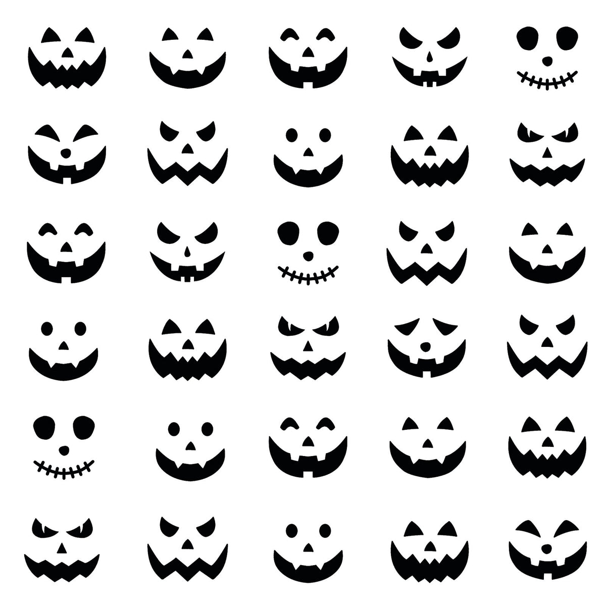 Vaessen Creative • Stencil Pumpkin Faces 5.9x5.9in-2