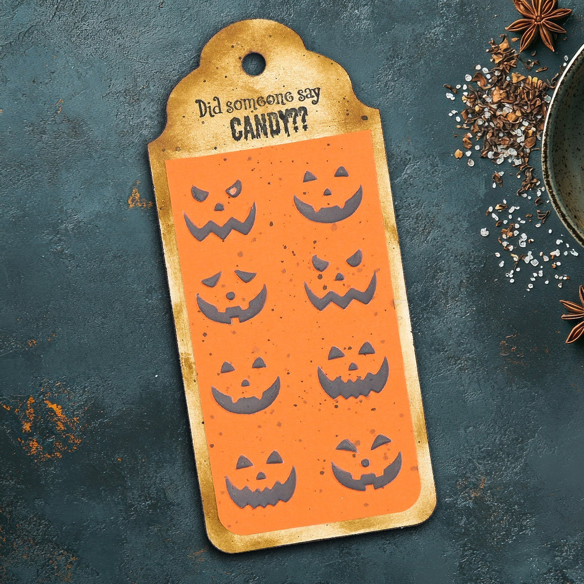 Vaessen Creative • Stencil Pumpkin Faces 5.9x5.9in-3
