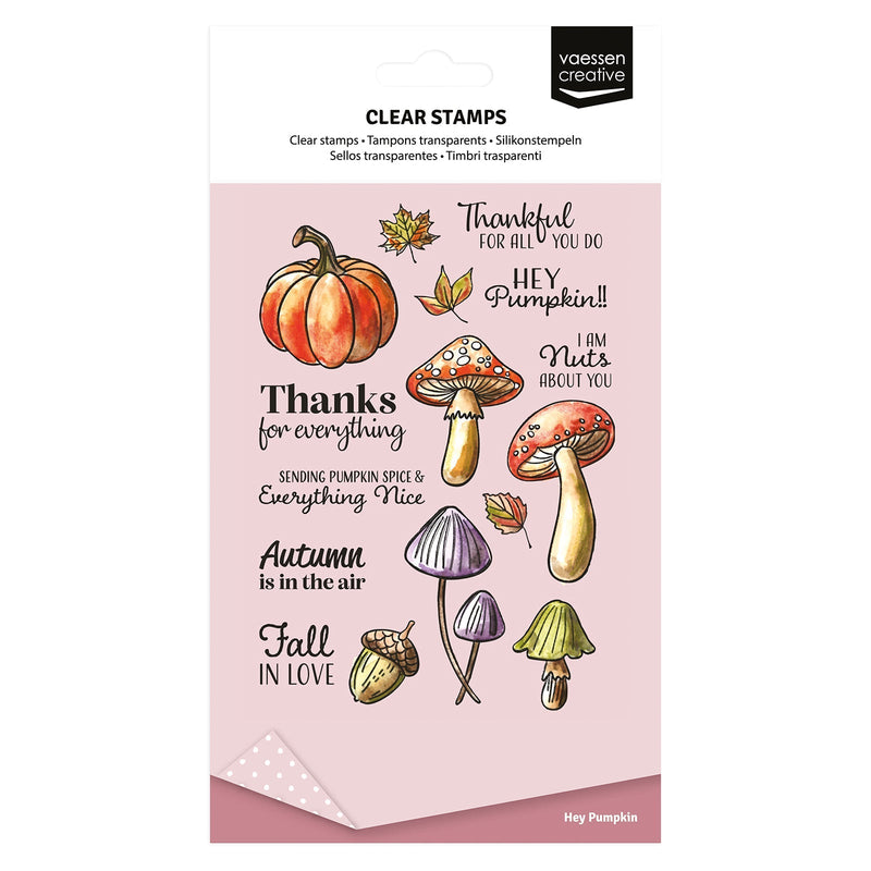Vaessen Creative • Clear Stamps Hey Pumpkin 16pcs-1