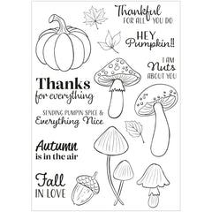 Vaessen Creative • Clear Stamps Hey Pumpkin 16pcs-2