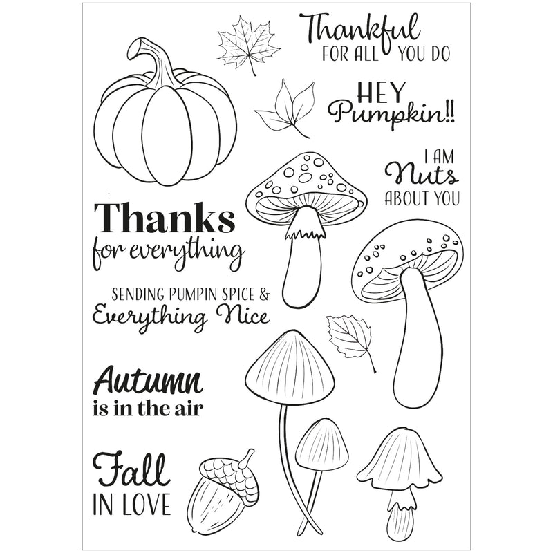 Vaessen Creative • Clear Stamps Hey Pumpkin 16pcs-2