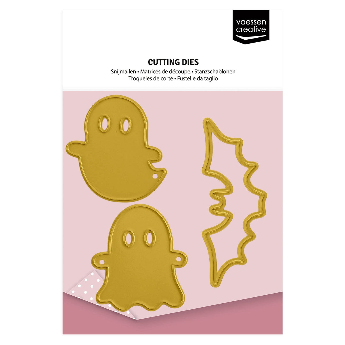 Vaessen Creative • Cutting and Embossing Die Ghost & Bat Friends 3pcs-1