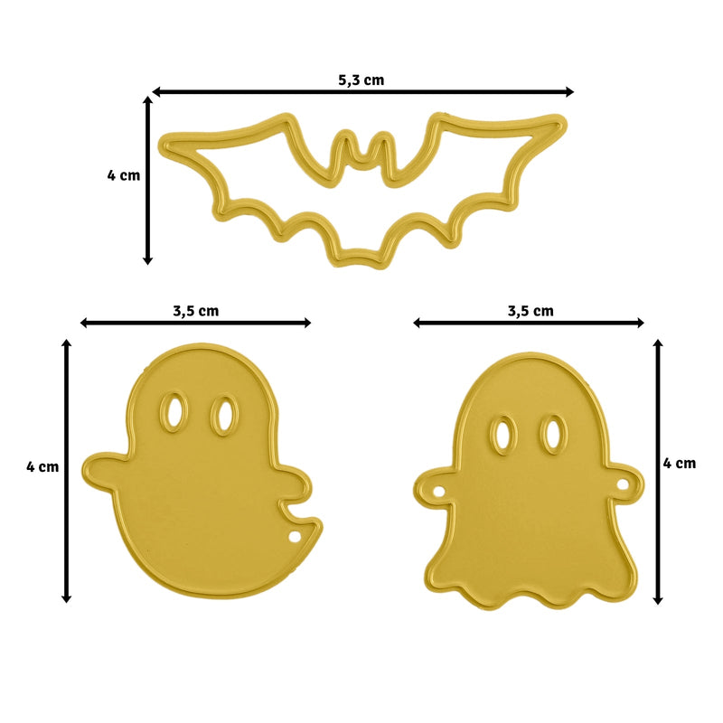 Vaessen Creative • Cutting and Embossing Die Ghost & Bat Friends 3pcs-2