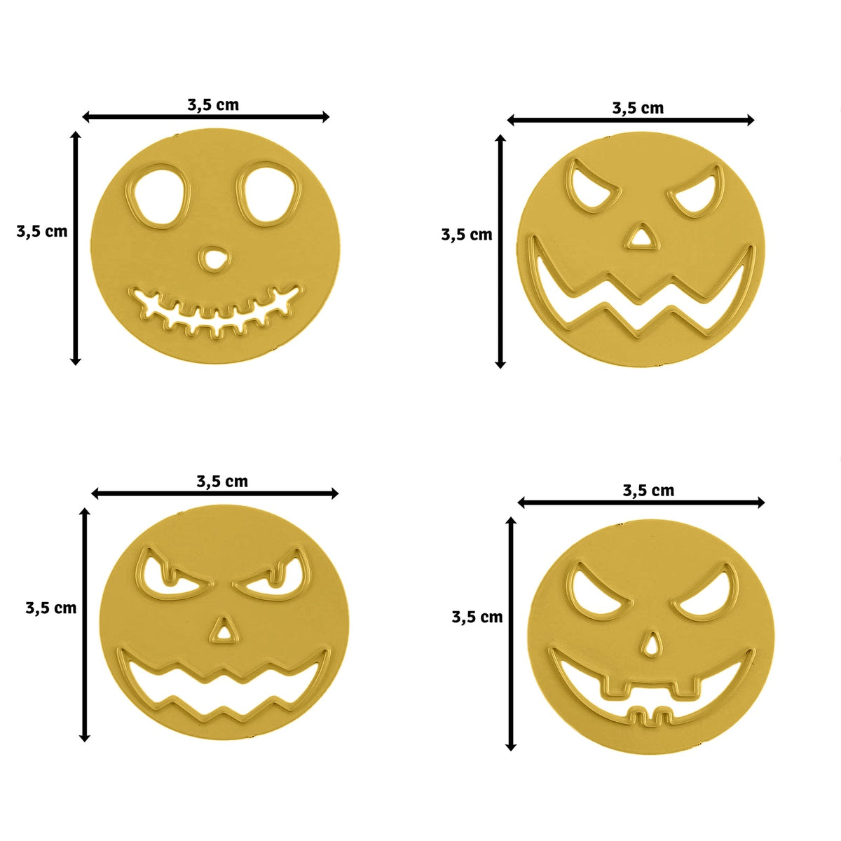 Vaessen Creative • Cutting Dies Pumpkin Faces 4pcs-2
