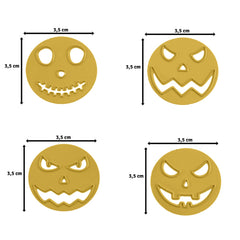 Vaessen Creative • Cutting Dies Pumpkin Faces 4pcs-2