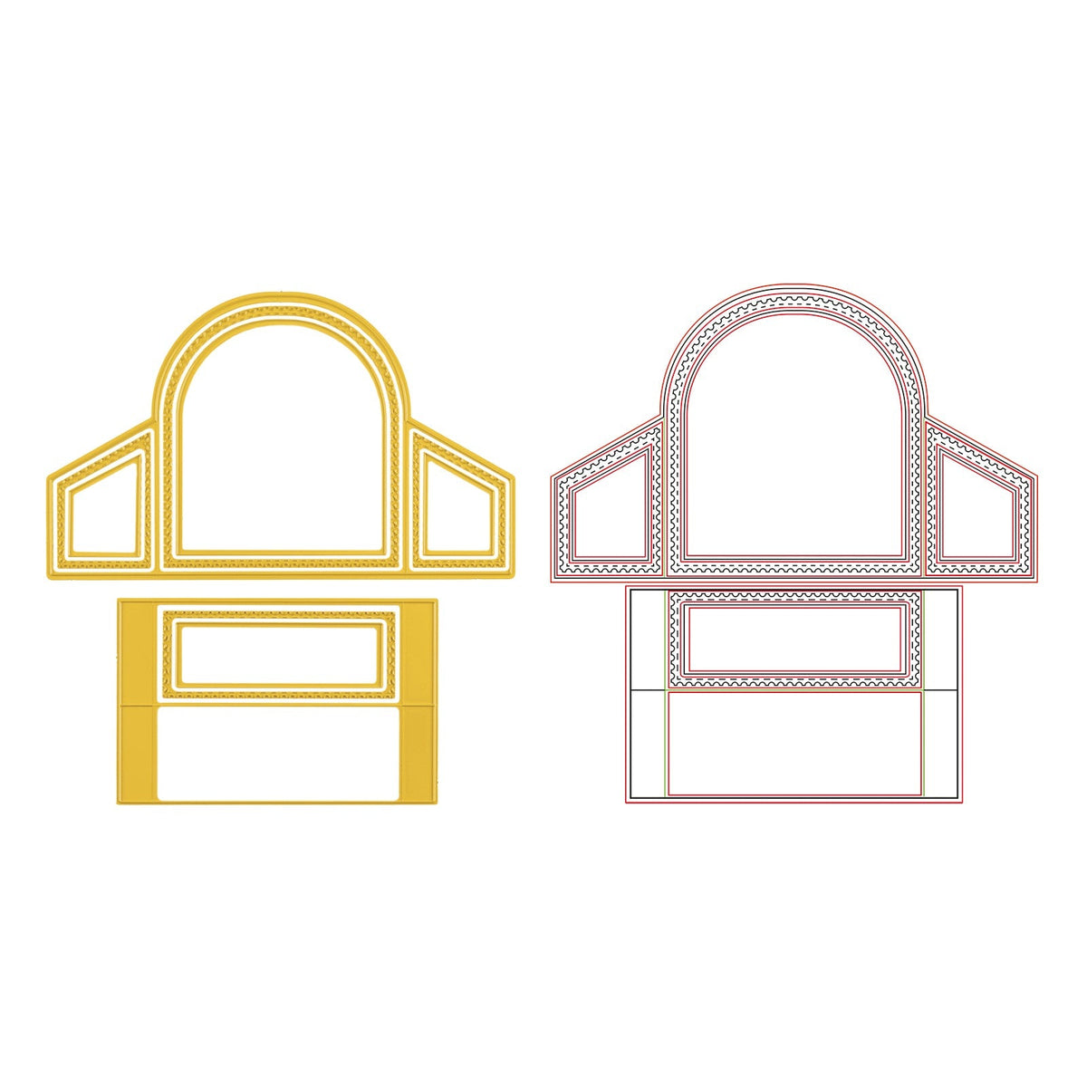 Vaessen Creative • Cutting Die Set Postal Edges-4