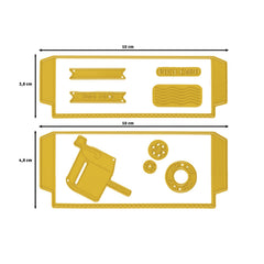 Vaessen Creative • Cutting + Embossing Die Set Postal Panda Pockets-6