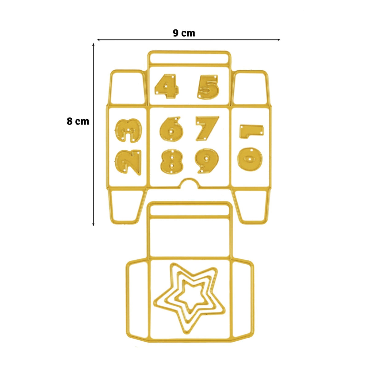Vaessen Creative • Cutting Die Set Adventcalendar Box-5