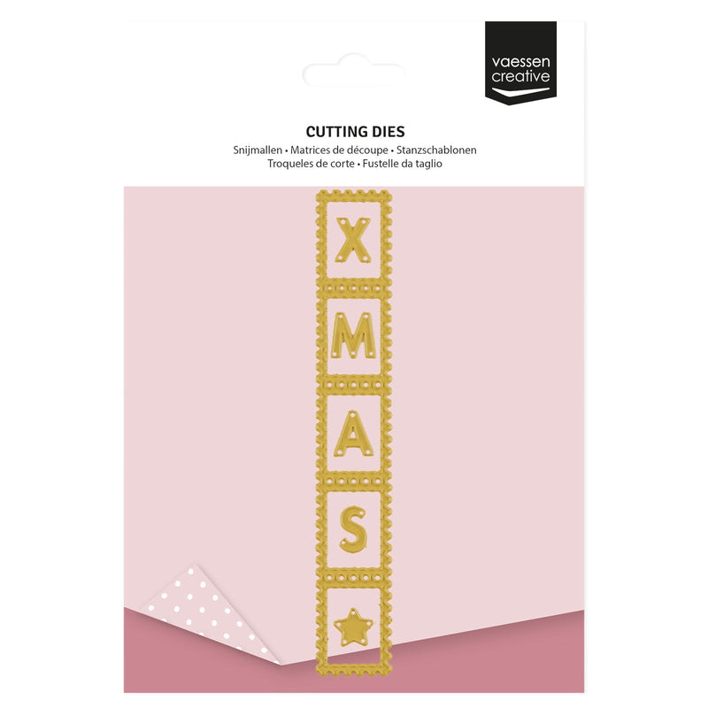 Vaessen Creative • Cutting Die Set Postal Stamp Strip-1