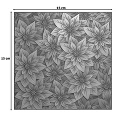 Vaessen Creative • 3D Embossing Folder Christmas Rose 15x15cm-2