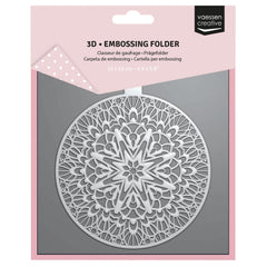 Vaessen Creative • 3D Embossing Folder Christmas Bauble 15x15cm-1