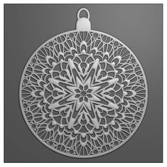 Vaessen Creative • 3D Embossing Folder Christmas Bauble 15x15cm-3