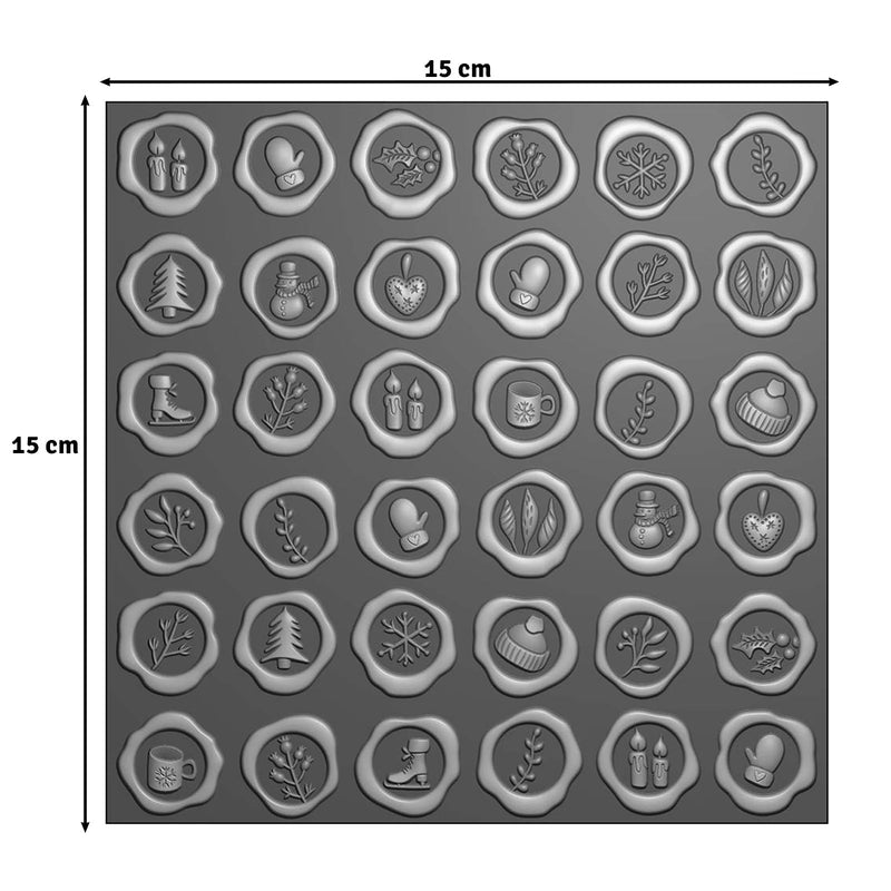 Vaessen Creative • Embossing Folder Wax Seal-3