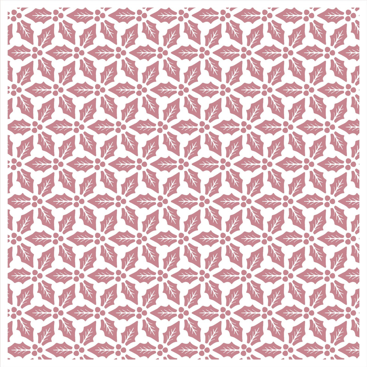 Vaessen Creative • Stencil Holly Leaves 15x15cm-2