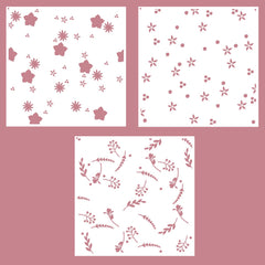Vaessen Creative • Layered Stencils Flowers 15x15cm-3