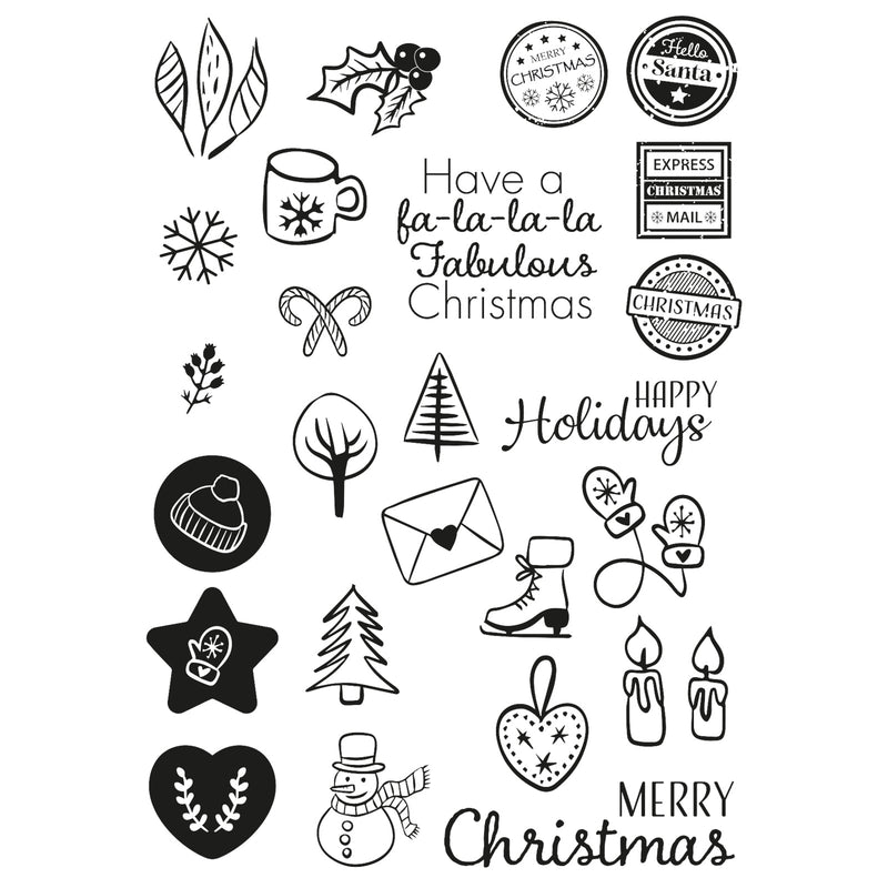 Vaessen Creative • Clear Stamps Falala Christmas-2