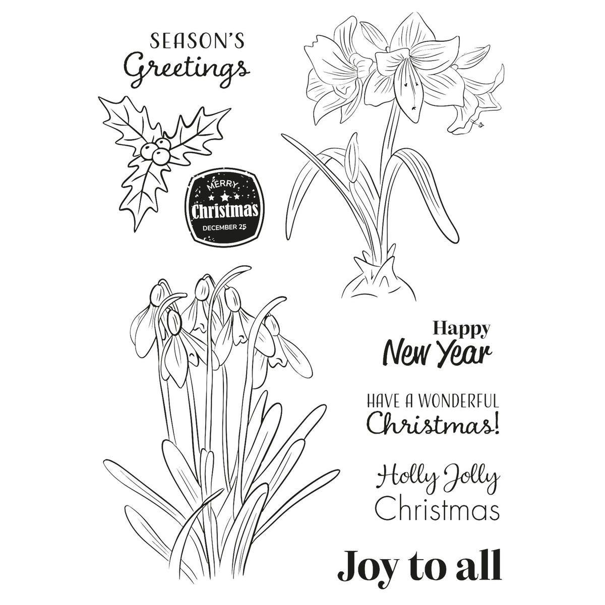 Vaessen Creative • Clear Stamps Joy To All-2