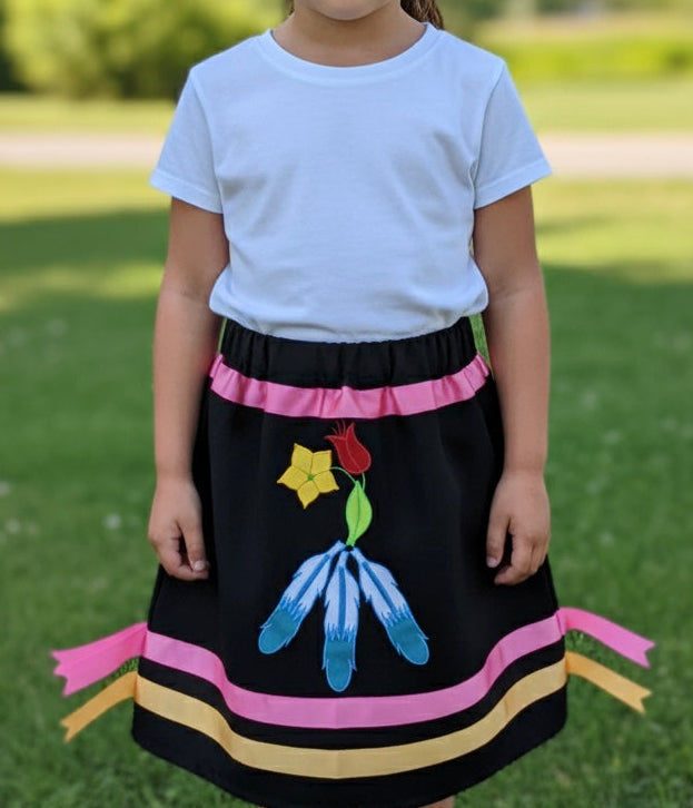 Infants Flower Ribbon Skirt-1