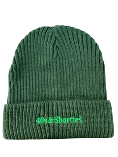 40’s & Shorties 'Newhattan' Beanie - Dark Green-1