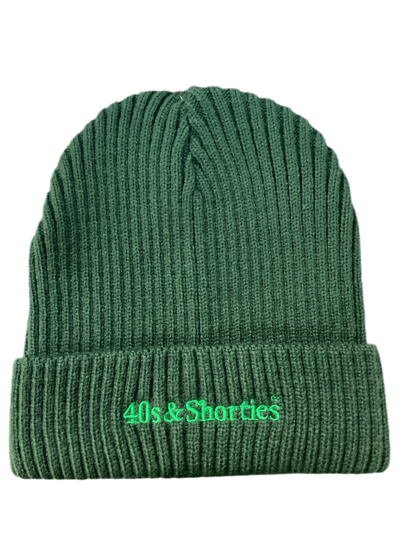 40’s & Shorties 'Newhattan' Beanie - Dark Green-1