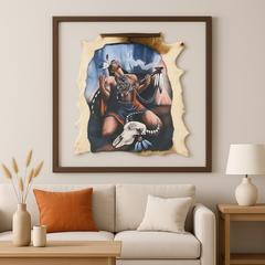 “Prayer to the Spirits Hand Wall Painting-2