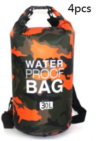 Outdoor Waterproof Bag Camouflage Polyester Double Shoulder Waterproof Bag Portable Beach Backpack-18