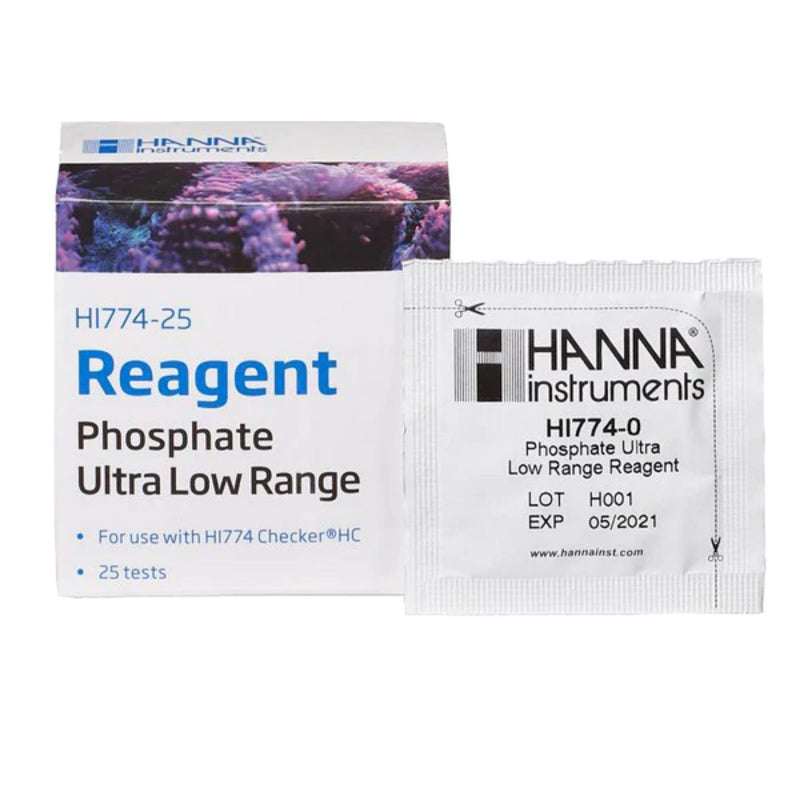 Réactifs pour le testeur de phosphate ultra basse gamme Hanna Instruments - HI774-25-1
