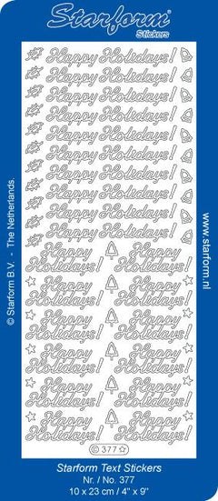 Deco Stickers - Text - Happy Holidays-1