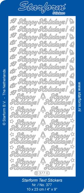 Deco Stickers - Text - Happy Holidays-1