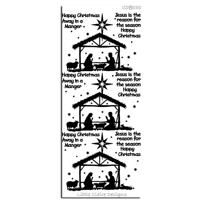 Manger Scene Sticker-1