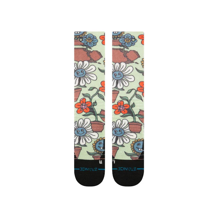 Stance 'Planted' Poly Snow Socks - Green (KIDS)-1