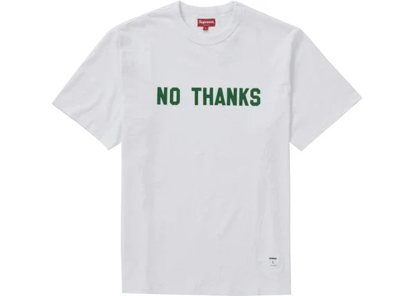 Supreme 'No Thanks' Tee - White-1
