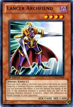 Lancer Archfiend (STBL-EN009) - Starstrike Blast 1st Edition-1