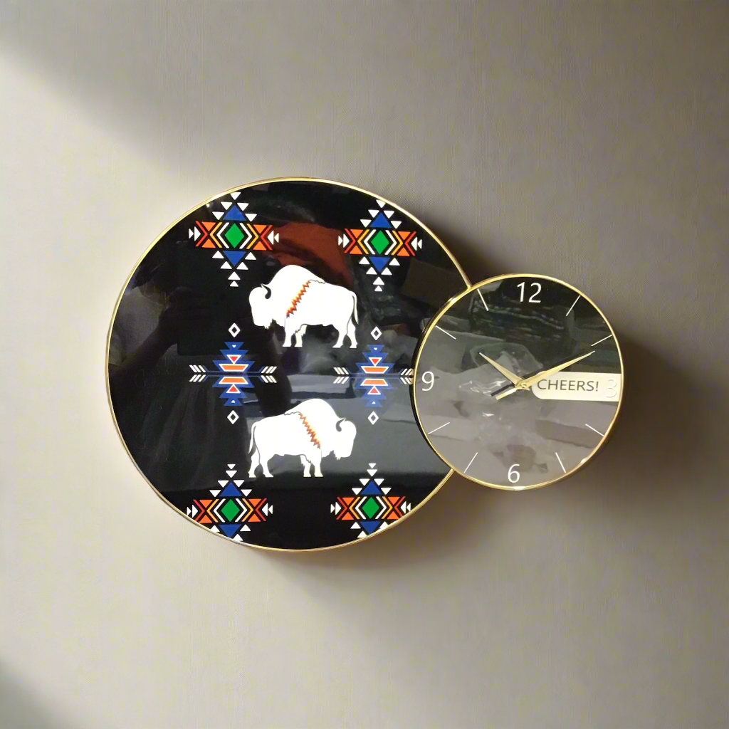 Buffalo Native Wall Clock