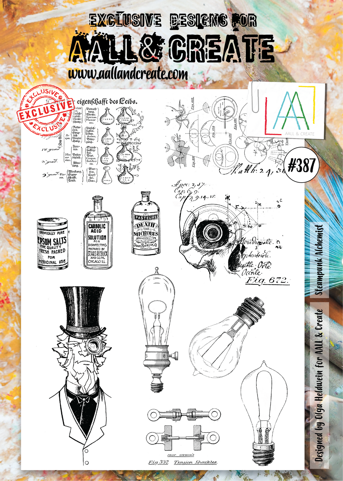 AALL and Create Stamp Set - 387 - Steampunk Alchemist-1