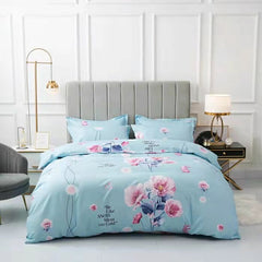 Brushed Floral Winter Bedding Set-3