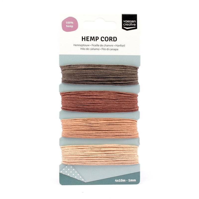 Vaessen Creative Hemp Cord Naturel 4x10m-1