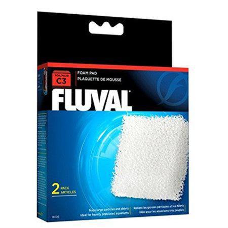 Fluval C3 Foam, Pad Replacement Aquarium Filter Media, 2-Pack-1