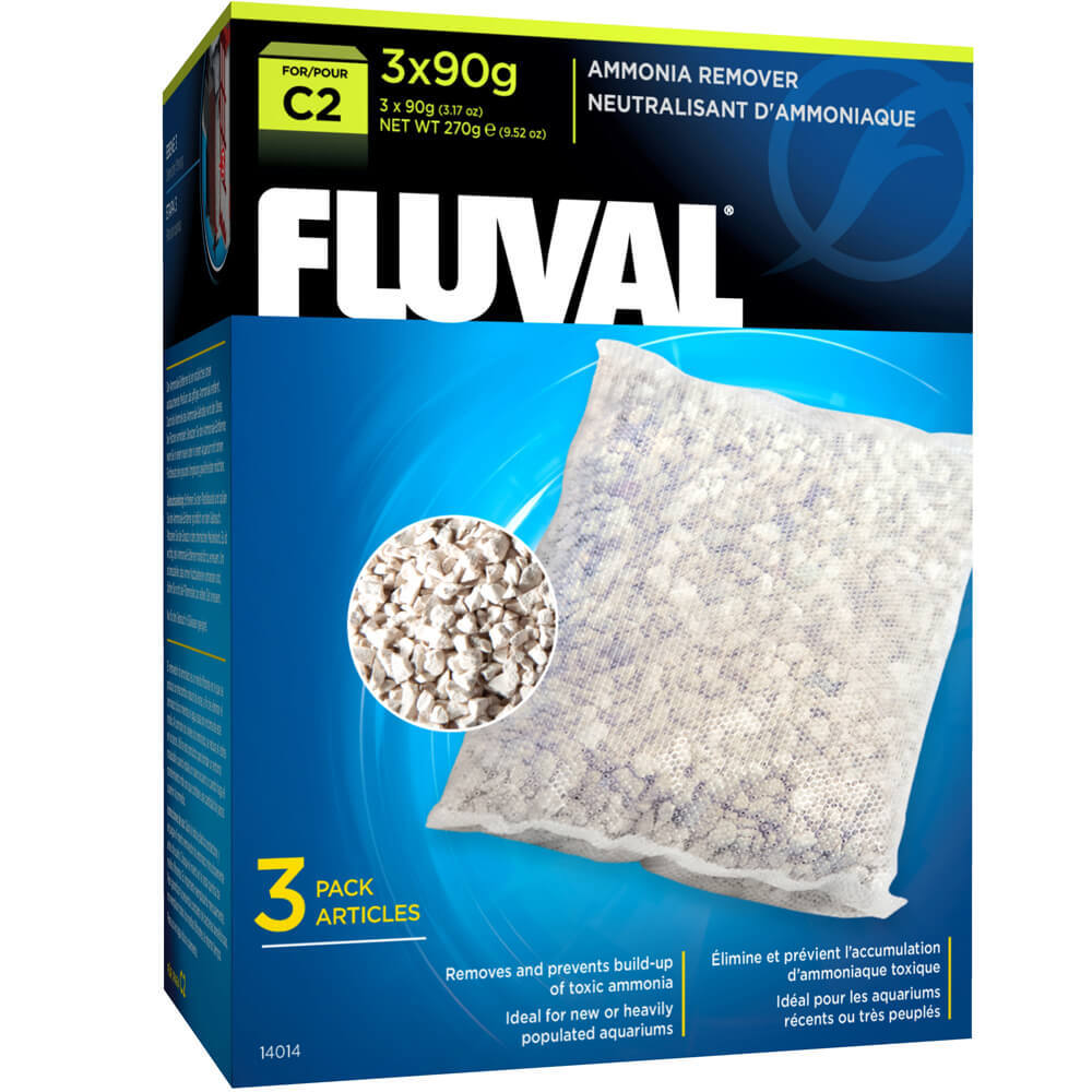 Fluval C2 Ammonia Remover, Replacement Aquarium Filter Media, 3-Pack-1