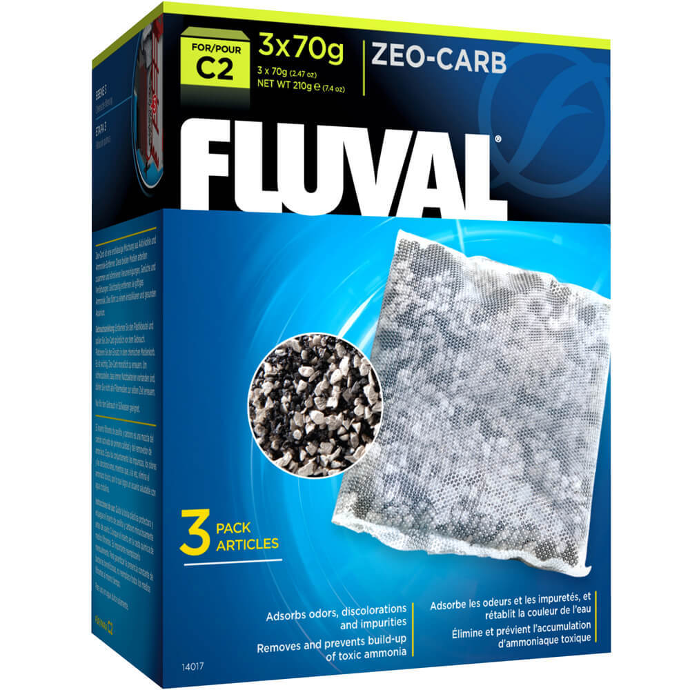 Fluval C2 Zeo-Carb, Replacement Aquarium Filter Media, 3-Pack-1